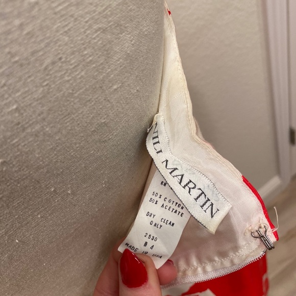 NIKI MARTIN VINTAGE SIDE BOW DRESS SIZE 4 - Picture 6 of 6